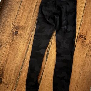Lululemon Athletica Black Camouflage Leggings